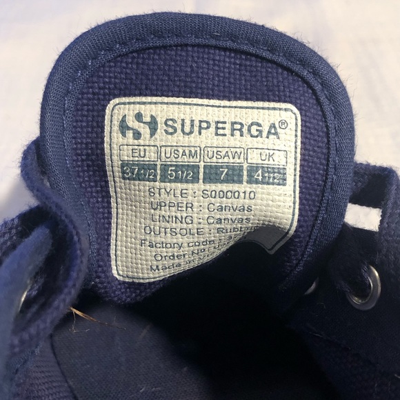 Superga Navy Canvas Sneakers - Picture 11 of 15